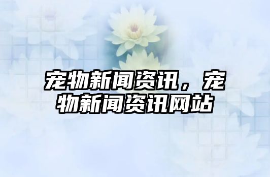 寵物新聞資訊，寵物新聞資訊網站