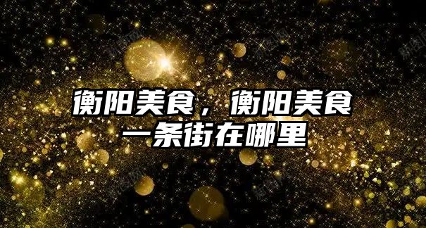 衡陽美食，衡陽美食一條街在哪里