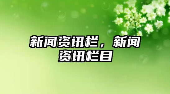新聞資訊欄，新聞資訊欄目
