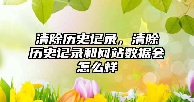 清除歷史記錄，清除歷史記錄和網(wǎng)站數(shù)據(jù)會(huì)怎么樣