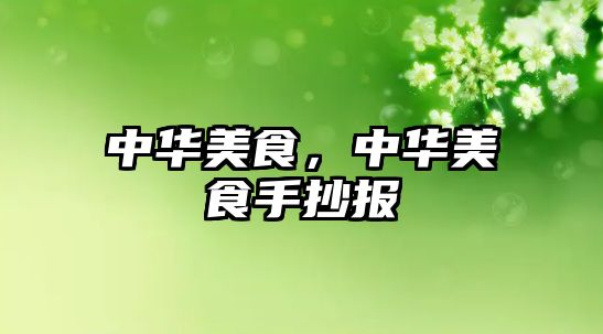 中華美食，中華美食手抄報