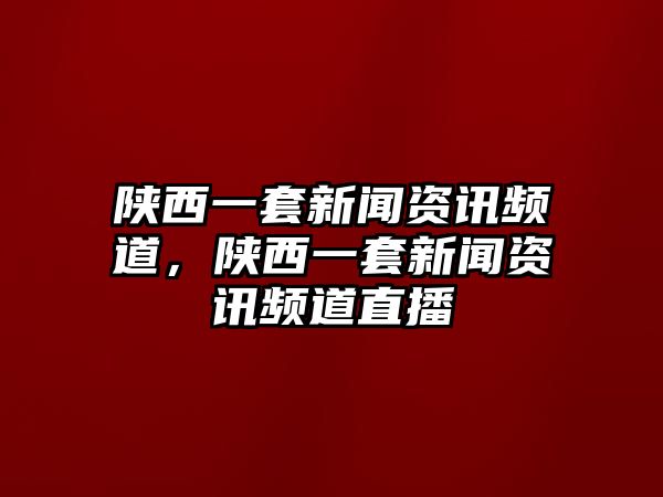 陜西一套新聞資訊頻道，陜西一套新聞資訊頻道直播