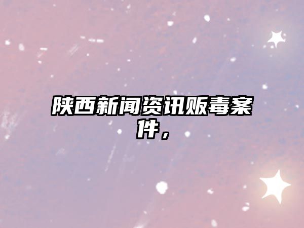 陜西新聞資訊販毒案件，