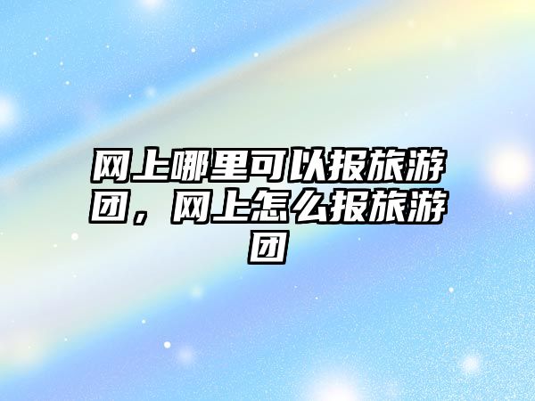 網上哪里可以報旅游團，網上怎么報旅游團