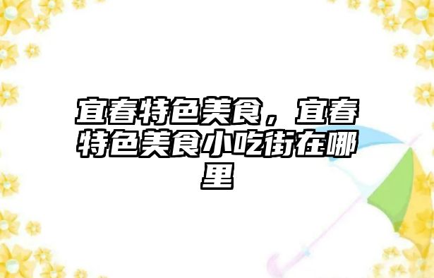 宜春特色美食，宜春特色美食小吃街在哪里