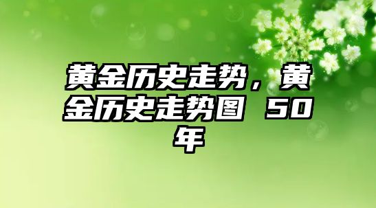 黃金歷史走勢，黃金歷史走勢圖 50年